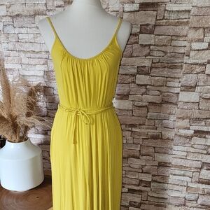 Banana Republic Summer Yellow Spaghetti Strap Dress